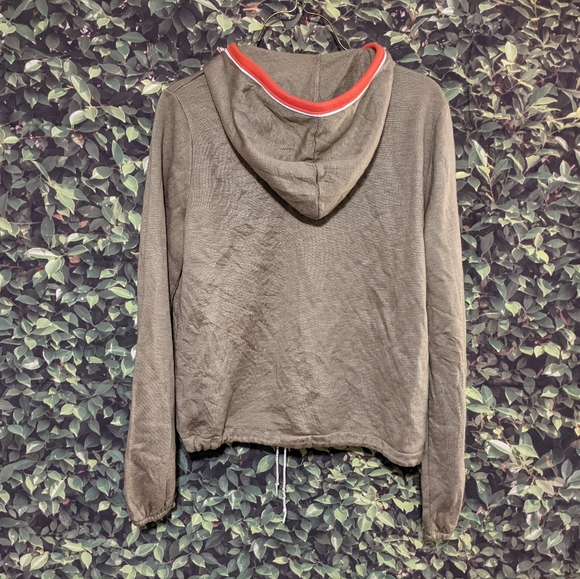 Striped vintage draw string hoodie - Picture 5 of 8